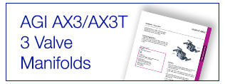 AGI AX3 AX3T 3 Valve Manifolds